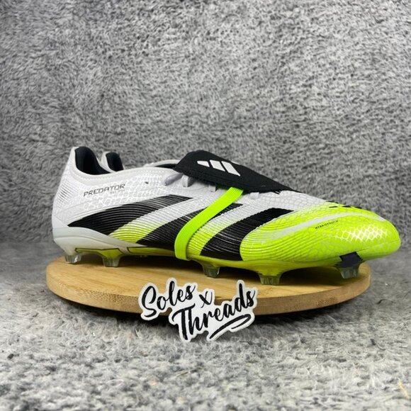 Adidas Predator Pro Fold-Over Tongue FG Soccer SZ 13 Men White Lemon JS4071 main image 6